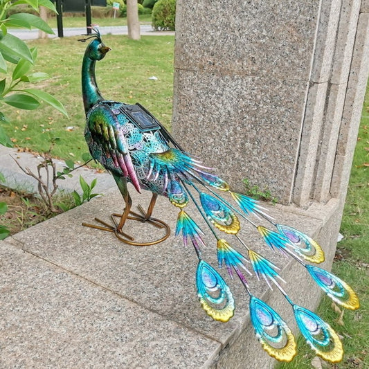 Peacock Solar Light Sculpture
