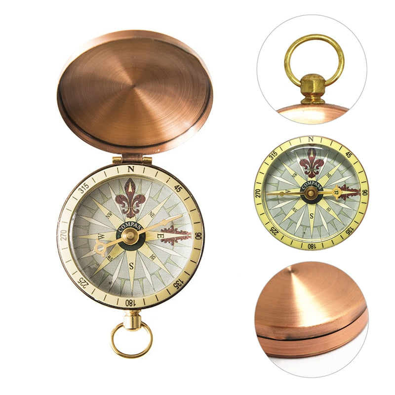 Copper compass décor